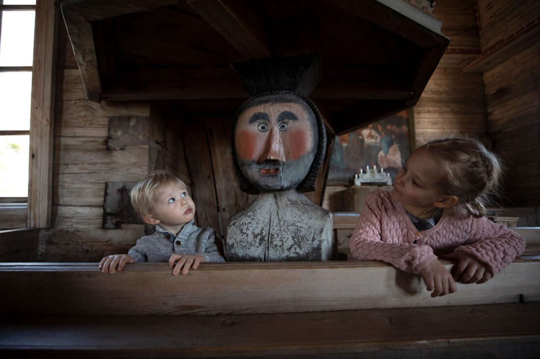 Pyhä Kristoforos Petäjäveden vanhassa kirkossa